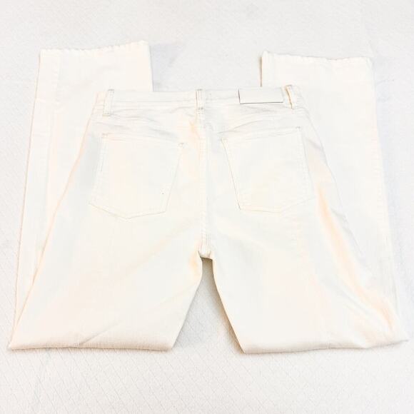 7 for all Mankind Easy Boot White Denim Jeans Size 31 - Picture 5 of 9